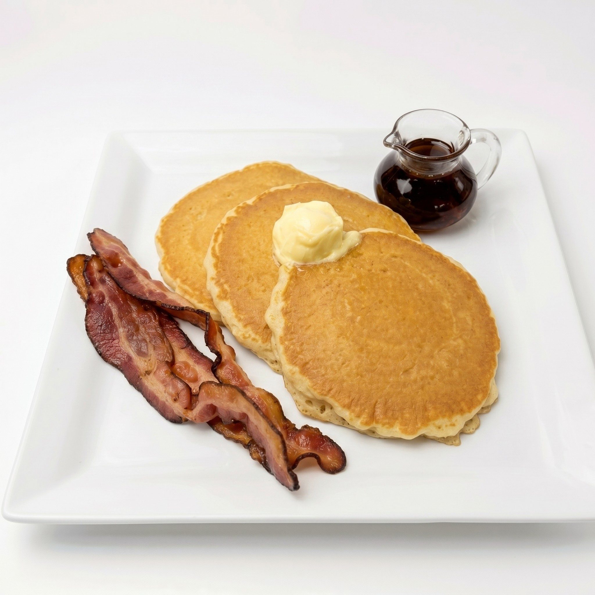 3 Silver Dollar Pancakes & Choice of Meat.