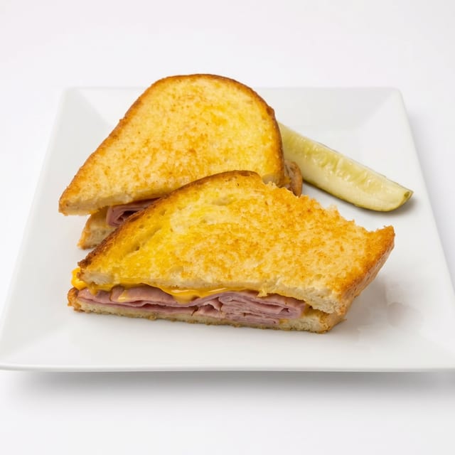 Grilled Ham and Cheese Sandwich.