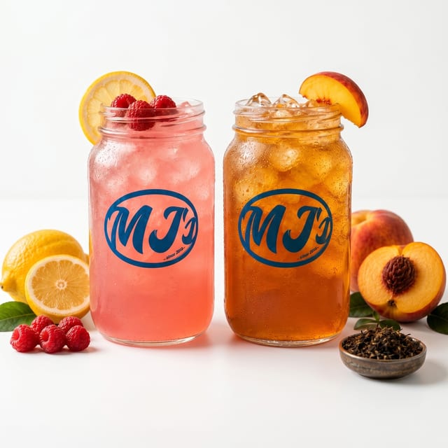 Hand Shaken Flavored Lemonade.